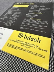 MCINTOSH C504 ORIGINAL PREAMPLIFIER INFORMATION & PERFORMANCE LIMITS J01155