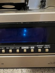 Sanyo VCR 3900 II Betacord Beta VCR Video Cassette Recorder Untested Powers On