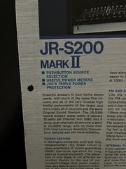 JVC JRS100 JRS200 JRS300 JRS400 JRS600 MARK II STEREO RECEIVER BROCHURE JO1278