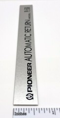Pioneer Turntable Badge Logo For Deck of PL-516 Custom Made Aluminum Self Stick