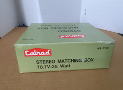 Calrad Stereo Matching Box 45-732 35w 35 watts NOS Vintage Audio Radio Impedance