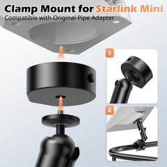 Ubeesize Starlink Mini Mount Adjustable Roof Rack Rv Pole Mount Kit For