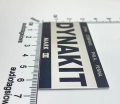Dynaco Dynakit Mark III Badge for Amplifier Mark 3 Foilcal Replacement