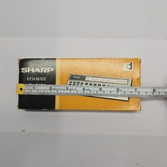 Sharp EL-5101 Elsi Mate Scientific Calculator Vintage Silver Made in Japan Box