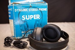 Vintage Morse Supertone Stereohphonic HI-Fi Headphones Model 85274 W/Box NOS?