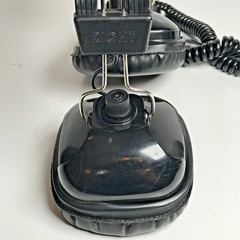 Vintage Black Stereo Head Phones