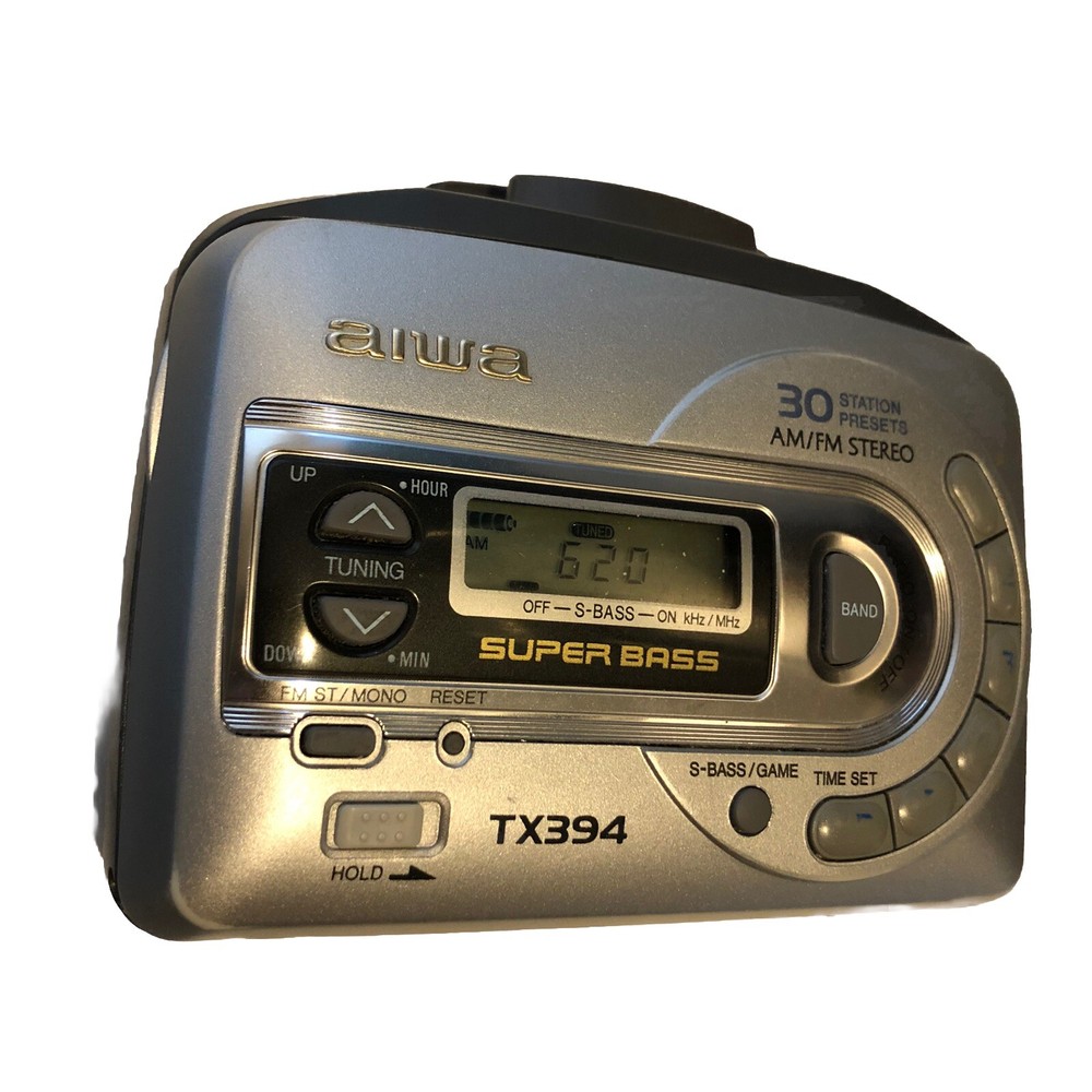 Aiwa HS-TX394 Radio Player Read Inside -Cassette Doesn’t Work- Radio Works @B