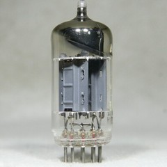 Valvo ECC82/12AU7 Long Plate Angled O-Getter 1957 Germany D7H Measures Low
