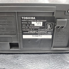 Toshiba W-627 4-Head Hi-Fi VHS VCR Video Cassette Recorder w/ Remote Tested
