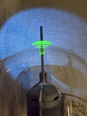 Heintz & Kaufman 254W RF Transmitting Vacuum Tube Military Radio Uranium Glass