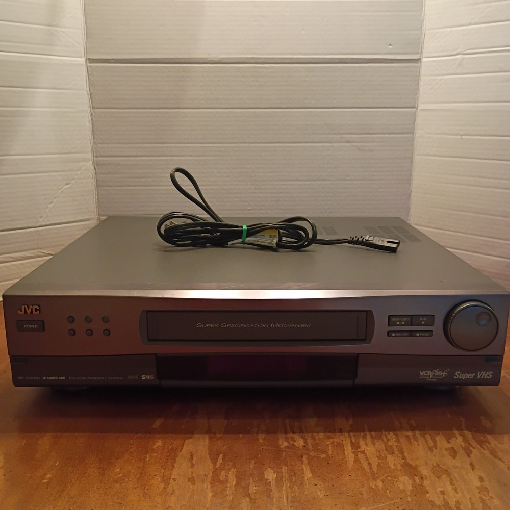 JVC HR-S5100U S-VHS Super VHS VCR Video Cassette Player – No Remote