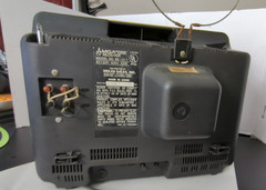 Rare MGA Mitsubishi BS 1211 Vintage TV Television Receiver Works “white” READ