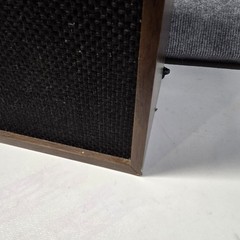Vintage Sears Bookshelf Speakers Pair Walnut Woodgrain 16″ Tested Working