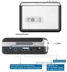 Premium Tape To MP3 Recorder Analog Audio Recorder MP3 Player Cassette Player
