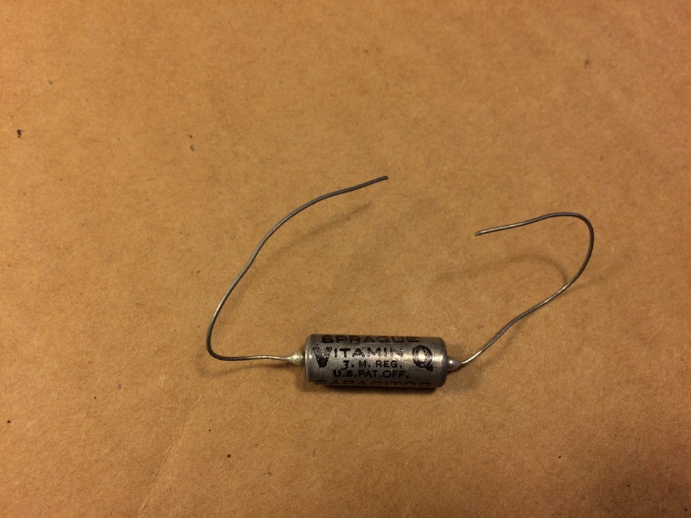 NOS Vintage .047 uf 300v PIO Capacitor Sprague Vitamin Q Oil Guitar Tone (Qty Av
