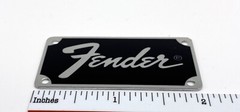 Fender Transitional Logo for Amp or Case Badge Custom Made Silver Aluminum
