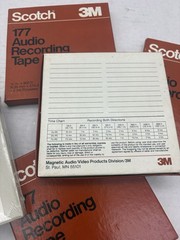 scotch 3M audio recording tape 177 Lot Of 6 W/ Brand New Sealed AMPX 642