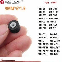 Pinch Roller for SONY Wheel Outer Diameter 9 MM, Skin Height 6Mm, Hole 1.5 MM