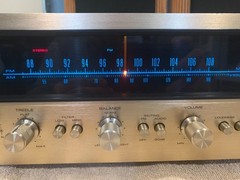 Gorgeous Very Rare Champagne Face Pioneer SX-727 Stereo Receiver 100% Working