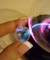 Vintage IVR UV lamp high frequency induction ball tube USSR quartz glass