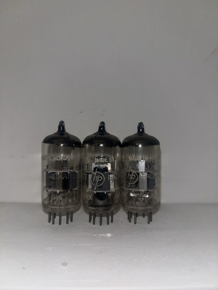 3 HP Amperex 6DJ8/ECC88 Tube Made In Holland TV7 Tested Very Strong And Balanced