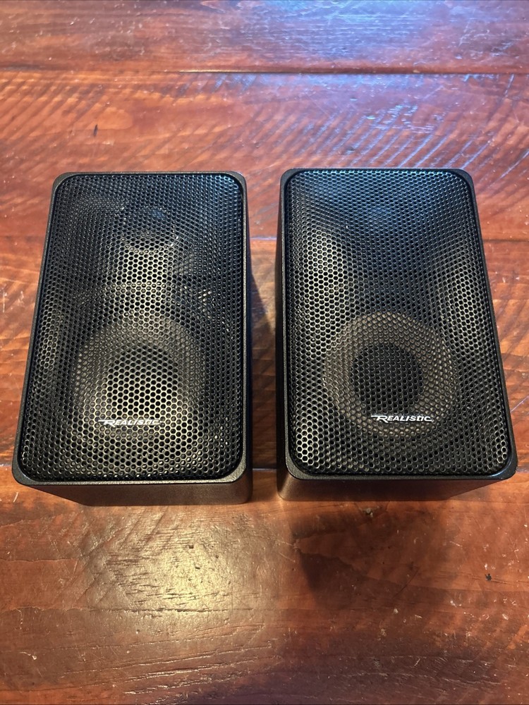 Realistic Minimus-7 40-2030C 40w 8 ohm Compact Bookshelf Speakers TESTED