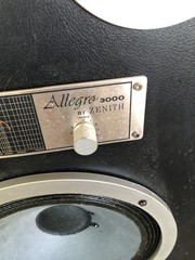 Vintage Zenith Allegro MC3000 Floor Speakers Tested Working