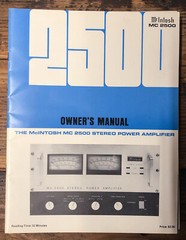 McIntosh MC-2500 MC2500 Amplifier Owner / User Manual *Original* #1