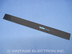 NOS HAFLER “XL600 Excelinear” Front Face / Panel Self-Adhesive Label Logo Strip