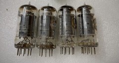 RCA 7868 7591A 7591 EL506 Black Plates Super Rare Tested NOS Matched Quad