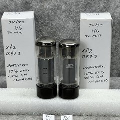 MATCHED PAIR MULLARD 6CA7 EL34 TUBES xf2 B8F3 TV/7 and Amplitrex Tested 100%