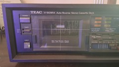 TEAC V-909RX Cassette Deck,Wood Case,Auto Reverse,Remote,Cleaning Kit, Works