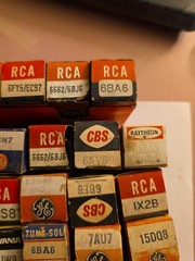 Lot of 40 GE Rca Philco Sylvania Raythoeon WESTINGHOUSE Vacuum TUBES