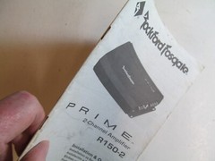 Rockford Fosgate Audio Manual Prime 2-Channel Amp R150-2 Install Operate cl