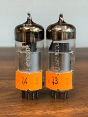 2 Tubes EF804 Telefunken Sliver Plates – NOS, Matched pair