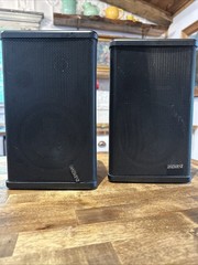Vintage Mini Advent Bookshelf Indoor Outdoor Speakers Pair Tested Working