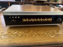 Realistic TM-90 Solid State AM FM Stereo Tuner Vintage Wood Wooden Case Japan