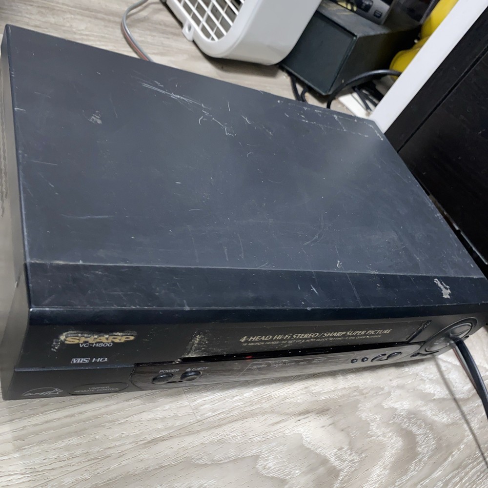 Sharp VC-H800U VCR 4-Head HiFi VHS Video Cassette Recorder Player