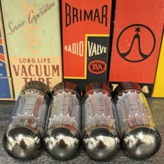 Matched Quad Tesla EL34 Tubes Tested On TV7-D/U at 52,52,52,52 & 37,37,37,37ma