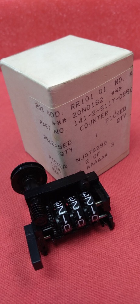 NOS Mechanical Belt Driven Counter – SANYO cassette products? 141-2-811T-09500