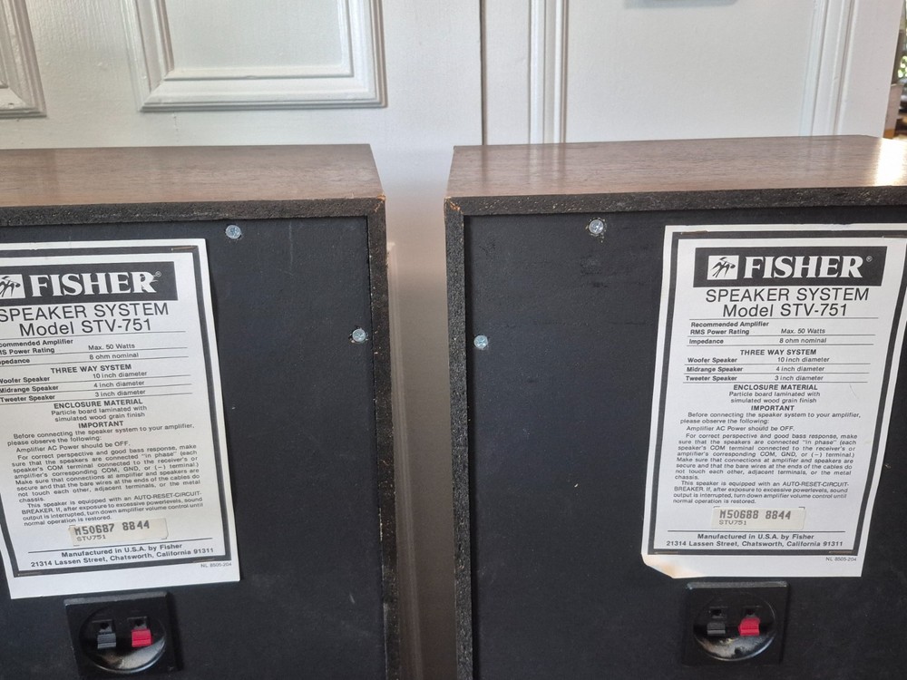 Fisher floor speakers, Model STV-751