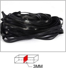 Cassette Recorder Repair Kit: 50Pcs Rubber Belts 3MM Width for Audio Devices