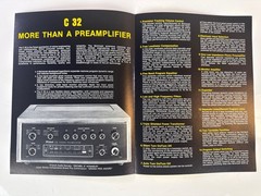 Vintage McIntosh C 32 Stereo Preamplifier Color Sales Spec Booklet