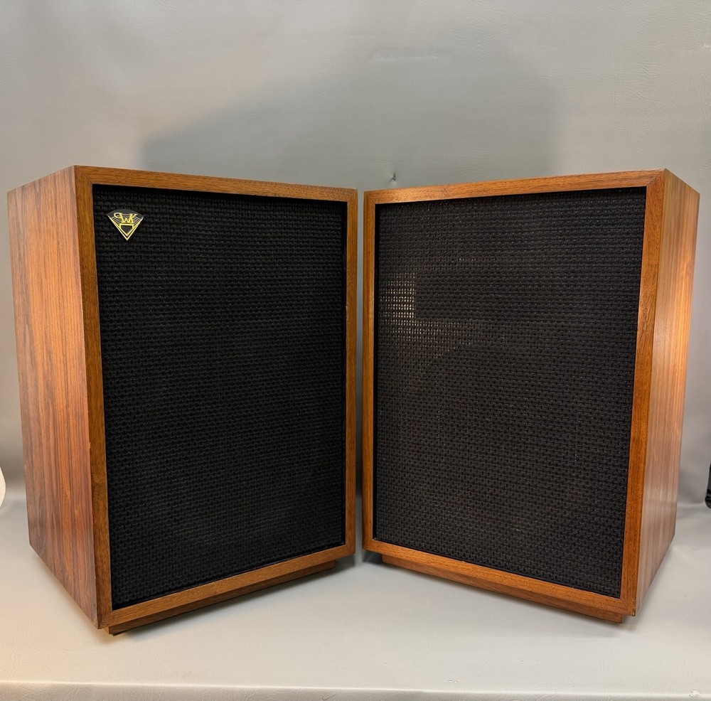 KLIPSCH HERESY 1 SPEAKERS LOUDSPEAKER SYSTEM 1974 !!