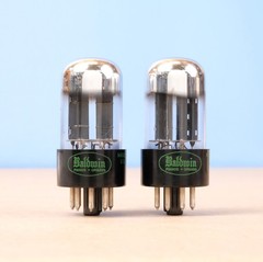2 Vintage 1958 Sylvania 6SN7GTB Tubes Pair Chrome Dome Black Plates Preamp Amp 2
