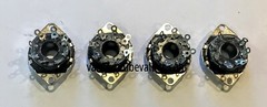 8 pin Octal Vacuum Tube Socket TOP or BOTTOM MOUNT 4 pc 1″ Diameter socket