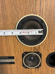 Vintage Pioneer 3 Way Speaker System CS-G203 Made In USA Single Speaker
