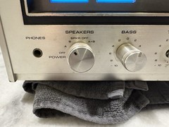 Vintage Nikko 5055 Stereo Receiver Silver Face Works Missing Buttons Part Repair