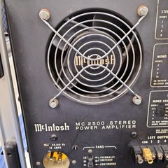 McIntosh MC2500 Silver Power Amplifier Tased Japan 100V + NTI-200 Converter Set