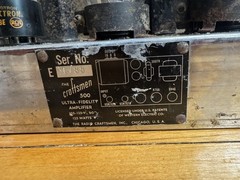 Craftsmen 500 Ultra Fidelity Tube Amplifier